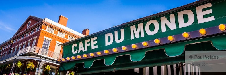 New Orleans Print: Cafe Du Monde Art, New Orleans Canvas, Louisiana Poster, French Quarter Decor, New Orleans Gifts, Louisiana Wall Art image 2
