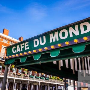 New Orleans Print: Cafe Du Monde Art, New Orleans Canvas, Louisiana Poster, French Quarter Decor, New Orleans Gifts, Louisiana Wall Art image 1