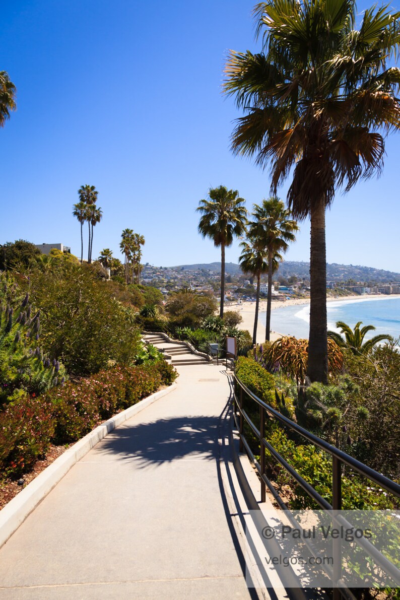 Laguna Beach Print Large Canvas Print Black and White Art Etsy