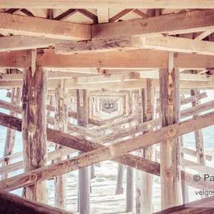 Ocean Pier Wall Art: Newport Beach Pier Print, Orange County Pier, Southern California Piers Art, Newport Beach Poster, Coastal Pier Artwork