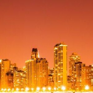 Chicago Skyline Art: Chicago Skyline Print, Chicago City at Night Photo, Chicago Cityscape Poster, Downtown Chicago Art, Illinois Gifts image 2