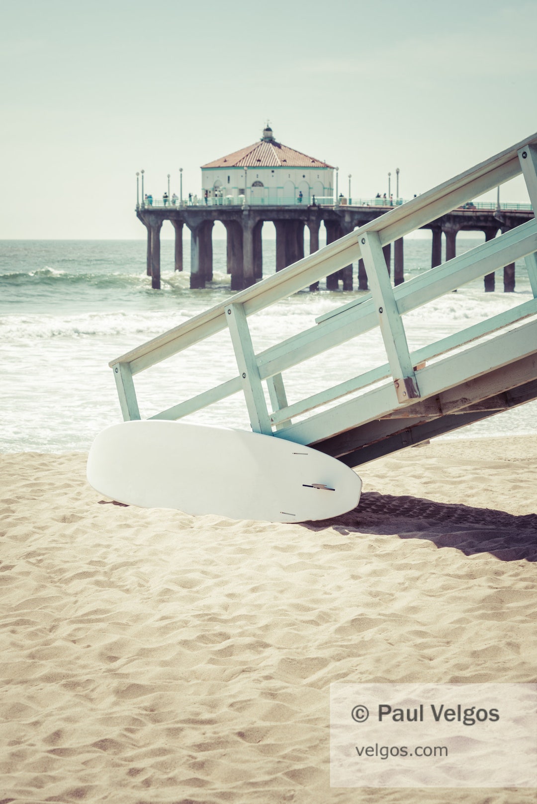 Manhattan Beach Art Manhattan Beach Pier Poster, Ocean Pier Wall Art