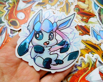 Glaceon eeveelution Vinyl Sticker 3 inch