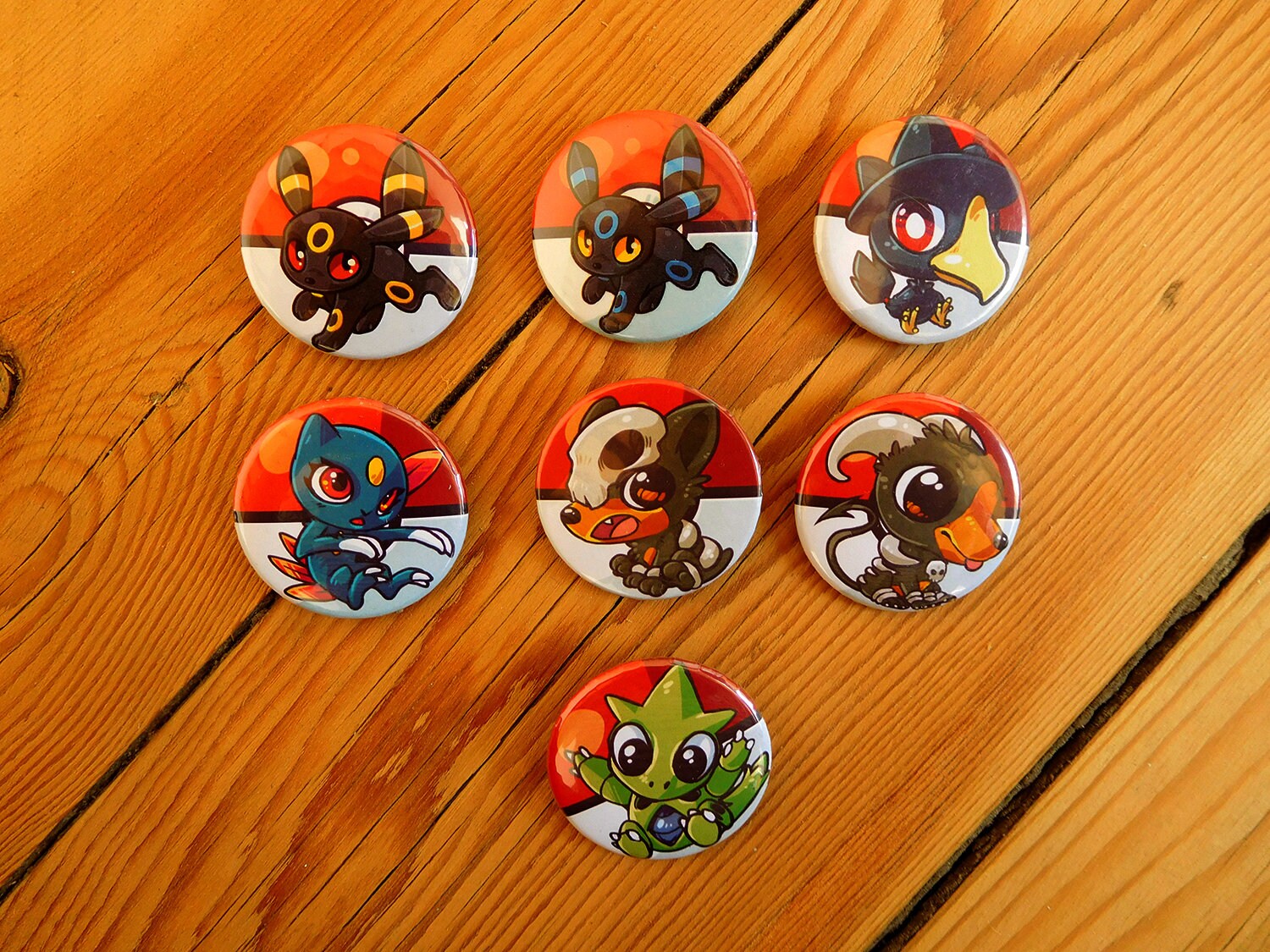 Pokemon Gen 2 Dark Button Johto Umbreon Murkrow Sneasel Etsy Ireland