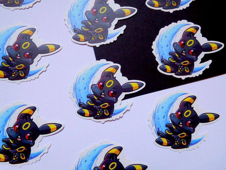 Umbreon eeveelution Vinyl Sticker 3 inch image 2