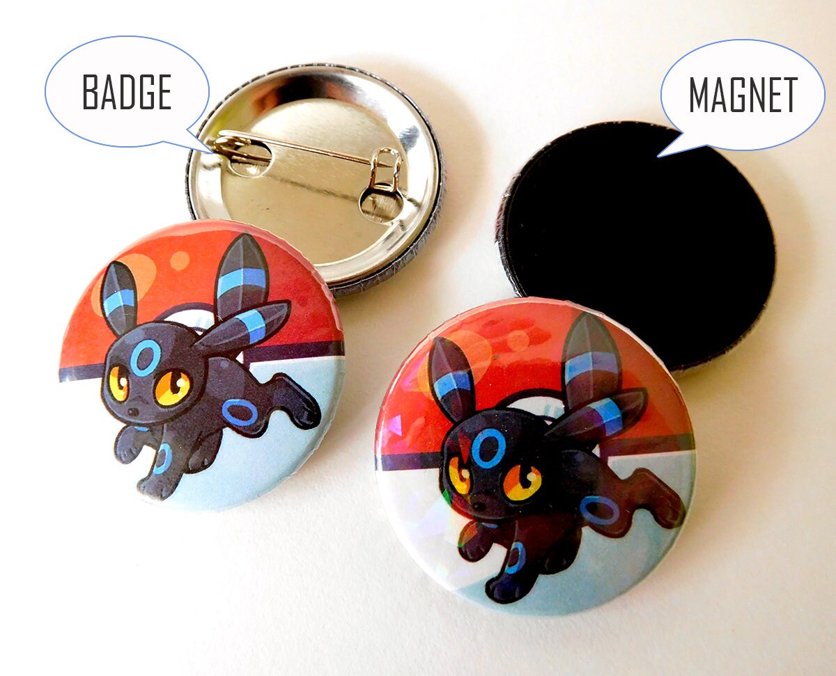 Pokemon Gen 2 Dark Button Johto Umbreon Murkrow Sneasel Etsy Ireland