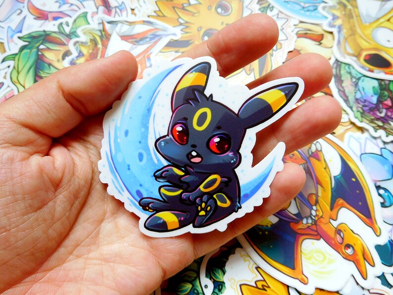 Umbreon eeveelution Vinyl Sticker 3 inch image 1