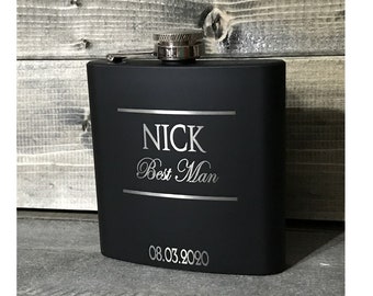 best man flask etsy