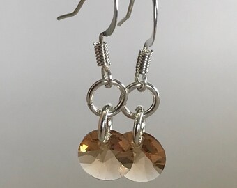 Champagne Crystal Earrings
