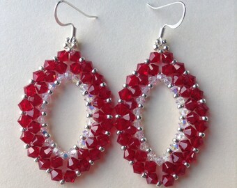 Red Cocktail Earrings