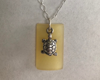 Turtle Sea Glass Necklace
