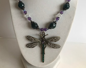 Dragonfly Necklace and Earring Set