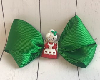Mrs. Claus Hair Bow