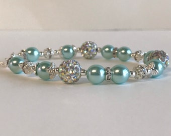 Bridesmaid Bracelet and Earring Set