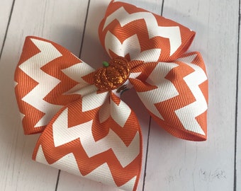Pumpkin Hair Bow