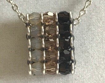 Brown Crystal Necklace