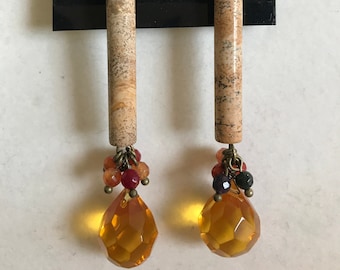 Stone Pillar Earrings
