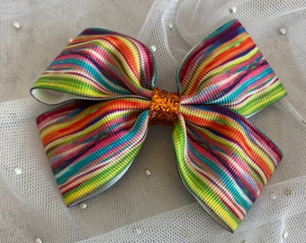 Rainbow Hair Bow