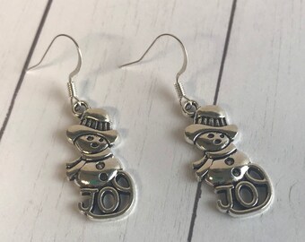 Snowman Earrings