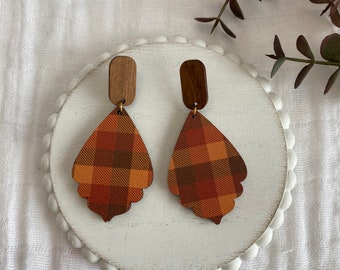 Plaid Earrings