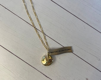Fortune Cookie Necklace