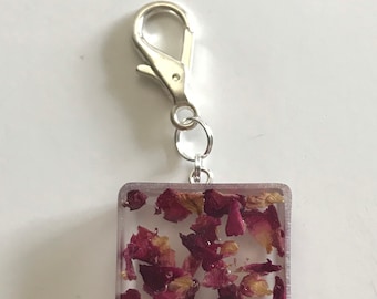 Rose Petal Keychain