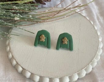 Gingerbread Sweater Studs