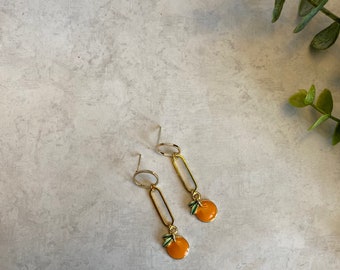 Orange Earrings