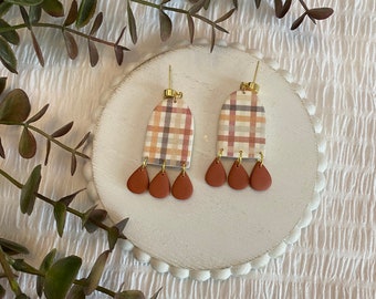 Fall Plaid Earrings
