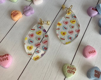 Conversation Heart Earrings