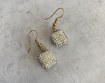 Crystal Square Earrings