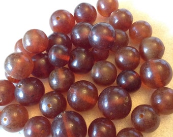 Brown Plastic Beads