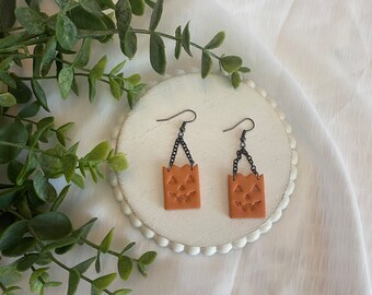 Trick or Treat Bag Earrings