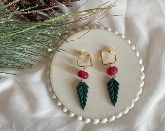 Holly and Berry Earrings