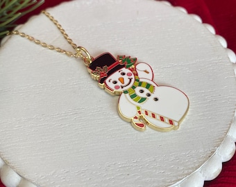 Snowman Necklace
