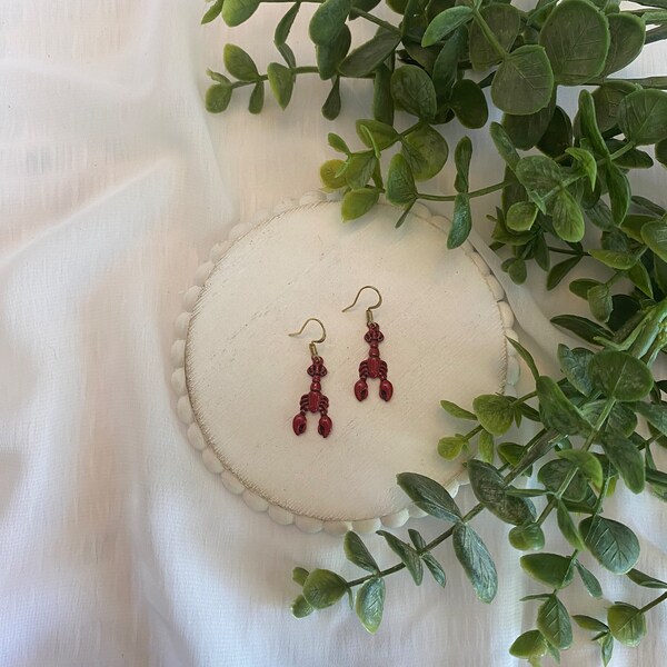 Lobster Earrings (Just for you!) Etsy