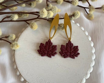 Maple Leaf Earrings