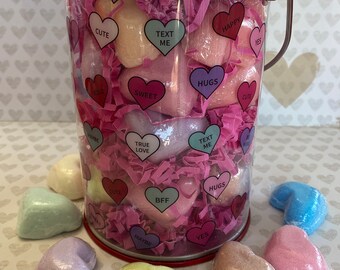 Conversation Heart Bath Bomb Gift Set