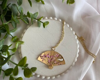 Oriental Fan Necklace
