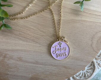 Jesus Saves Necklace
