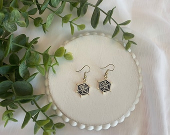 Spider Web Earrings
