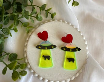 I love Aliens Earrings