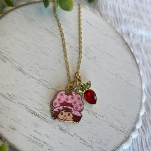 Strawberry Shortcake Necklace - Etsy