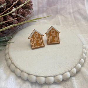Gingerbread House Earrings