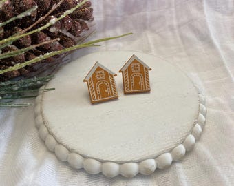 Gingerbread House Earrings