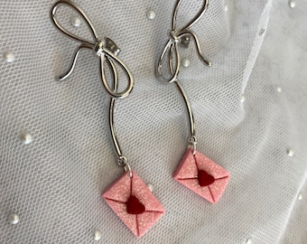 Valentine Letter Earrings