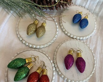Christmas Light Earrings