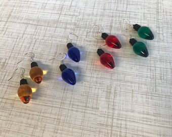 Christmas Light Earrings