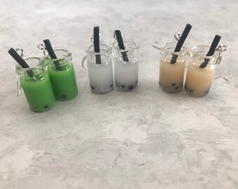 Boba Tea Earrings