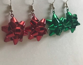 Christmas Bow Earrings